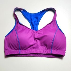 Moving Comfort Sports Bra. Medium. Purple & Blue